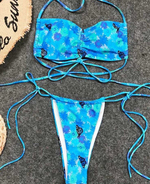 Load image into Gallery viewer, Blue Spring Bathing Suit

